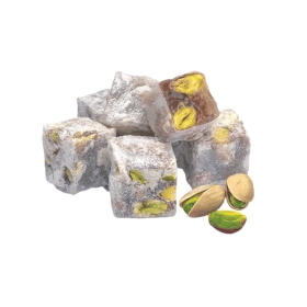 Antep Fıstıklı Hindistan Cevizi Kaplı Lokum 500 GR